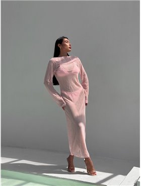 Роздільний купальник трикутник з в'язаною сукнею 3017/111-S Domino фото - Luxbikini