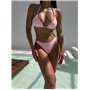 Роздільний купальник трикутник з в'язаною сукнею 3017/111-S Domino фото - Luxbikini
