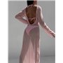 Роздільний купальник трикутник з в'язаною сукнею 3017/111-S Domino фото - Luxbikini