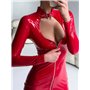 Еротичний комплект латексний с панчохами 588/80-M  фото - Luxbikini