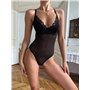 Прозорий чорний боді з відкритою спинкою 164441111 Ghazel фото - Luxbikini