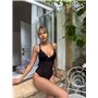 Прозорий чорний боді з відкритою спинкою 164441111 Ghazel фото - Luxbikini