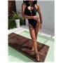 Суцільний купальник з металевими аксесуарами 3007-S Domino фото - Luxbikini