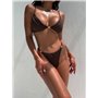 Роздільний купальник у рубчик з фурнітурою 2998/29-S Domino фото - Luxbikini