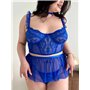 Комплект спідничка,трусики та чокер PLUS SIZE 161901111 Ghazel фото - Luxbikini