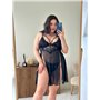 Пеньюар PLUS SIZE із трусиками 162051111 Ghazel фото - Luxbikini