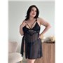 Пеньюар PLUS SIZE із трусиками 162051111 Ghazel фото - Luxbikini