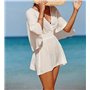 Напівпрозора туніка - сукня - біла (One size) ПЛЯЖ-ТУН-СУК-БІЛ  фото - Luxbikini