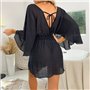 Напівпрозора туніка - сукня - чорна (One size) ПЛЯЖ-ТУН-СУК-ЧОР  фото - Luxbikini