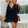 Напівпрозора туніка - сукня - чорна (One size) ПЛЯЖ-ТУН-СУК-ЧОР  фото - Luxbikini