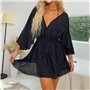 Напівпрозора туніка - сукня - чорна (One size) ПЛЯЖ-ТУН-СУК-ЧОР  фото - Luxbikini