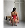 Жіночий еротичний мереживний корсет на гачках з трусиками 547/32-S  фото - Luxbikini