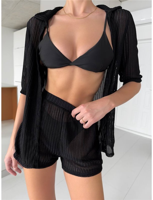 Стильний пляжний комплект четвірка 2898/51-S Domino фото - Luxbikini