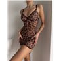Еротична леопардова сорочка з шнурівкою на спинці 124141111 Ghazel фото - Luxbikini