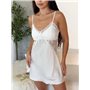 Спокусливий халат та сорочка з мереживом білого кольору 167551111 Ghazel фото - Luxbikini