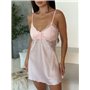 Спокусливий халат та сорочка з мереживом рожевого кольору 167671111 Ghazel фото - Luxbikini