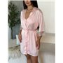 Спокусливий халат та сорочка з мереживом рожевого кольору 167671111 Ghazel фото - Luxbikini