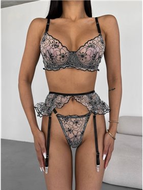 Комплект білизни з поясом спідничкою 880/90-S Domino фото - Luxbikini