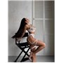 Еротичний комплект ліф, трусики та чокер у комплекті 522/132-S Domino фото - Luxbikini