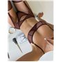 Комплект білизни сітчастий з поясом та панчохами 106/48-S  фото - Luxbikini