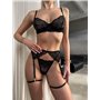 Еротичний комплект білизни з поясом у комплекті 004/65-S Domino фото - Luxbikini