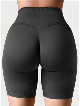 Спортивні безшовні шорти Slim Fit - чорний 27036  фото - Luxbikini