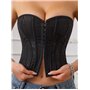 Стильний корсет-топ на гачках - чорний 24391  фото - Luxbikini