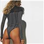 Напівпрозорий боді-комбідрес be real - чорний 23324  фото - Luxbikini