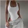 Легкий облягаючий боді-майка - білий 23254  фото - Luxbikini