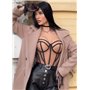 Сексуальний корсетний топ із чашкою - тілесний 22816  фото - Luxbikini