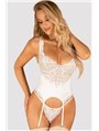 Комплект Obsessive Amor Blanco corset