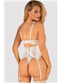 Комплект Obsessive Amor Blanco corset