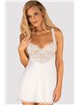 Комплект Obsessive Amor Blanco chemise