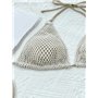 Роздільний купальник на зав'язках - молочний\бежевий 20008  фото - Luxbikini