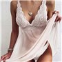 Спокусливий напівпрозорий пеньюар із мереживом - білий 17048  фото - Luxbikini