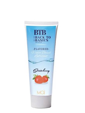 Лубрикант з ароматом полуниці BTB WATERBASED STRAWBERRY, 75мл 15733  фото - Luxbikini