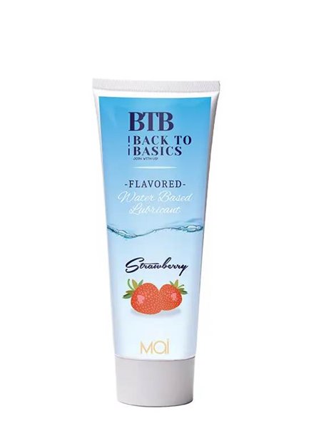 Лубрикант з ароматом полуниці BTB WATERBASED STRAWBERRY, 75мл 15733  фото - Luxbikini