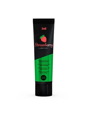 Їстівний лубрикант зі смаком полуниці INTT Strawberry Lubricant, 100 мл 15686  фото - Luxbikini