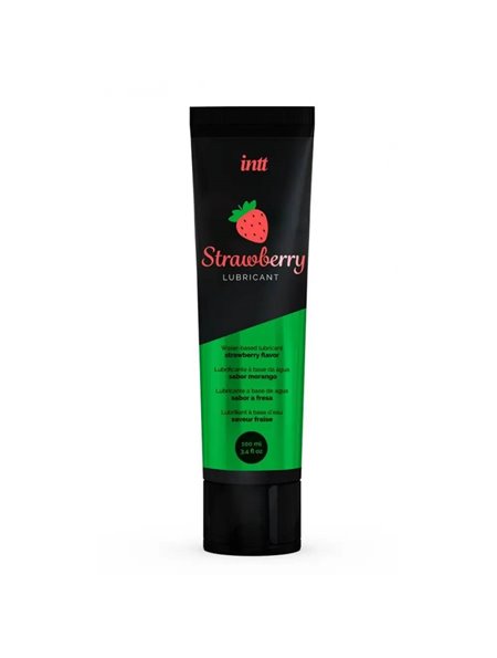 Їстівний лубрикант зі смаком полуниці INTT Strawberry Lubricant, 100 мл 15686  фото - Luxbikini
