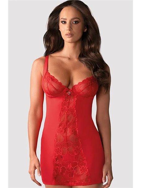 Комплект Obsessive Heartina chemise