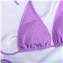 Сексуальний роздільний купальник на зав'язках - бузковий 12390  фото - Luxbikini