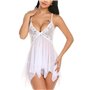Спокусливий пеньюар-розлітайка - білий 8702  фото - Luxbikini