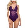 Боді з глибоким декольте та відкритою спиною - фіолетовий 8002  фото - Luxbikini