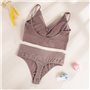 Сексуальний спортивний комплект – бежевий 7109  фото - Luxbikini