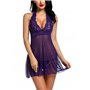 Спокусливий напівпрозорий пеньюар-нічнушка - фіолетовий One size 6147  фото - Luxbikini