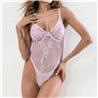 Пікантний яскравий боді - бузковий 429  фото - Luxbikini