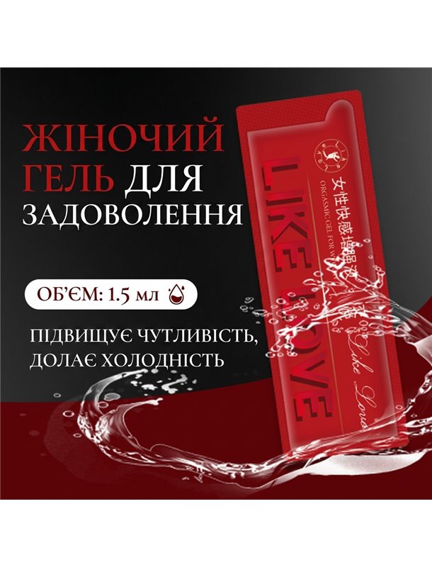 Гель-стимулятор для вагінального сексу Jiaoyue Like Love для жінок 1.5 мл без запаху