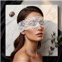 Пов'язка на очі ажурна для еротичної білизни з маскою One size Біла
