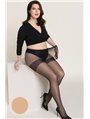 Колготки Gabriella Xenia 15 den plus size з ущільненими шортиками