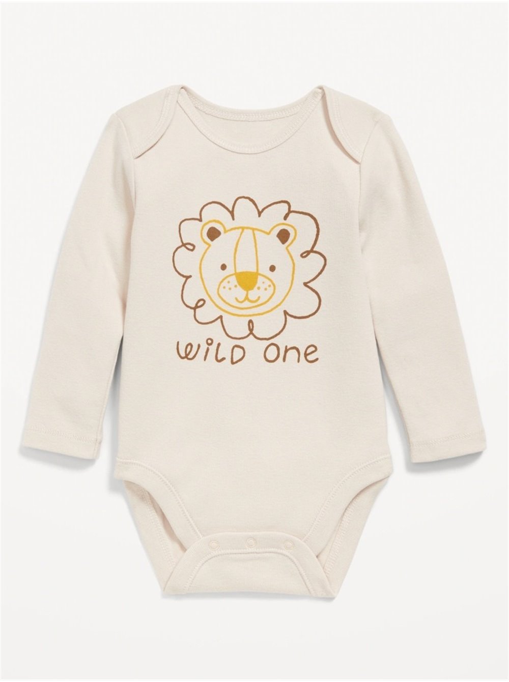 Боди детский Old Navy унисекс "Wild one" - бежевый (738360)